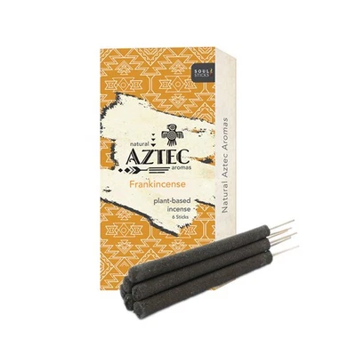 AZTEC Frankincense 6pc Hand Rolled Resin Incense Long Lasting - Image 1 of 4