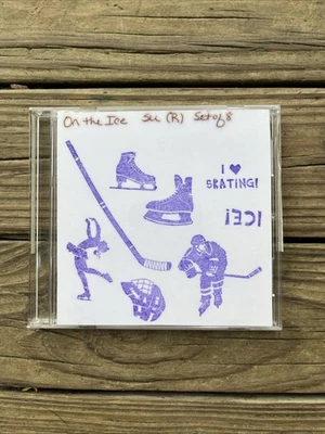 On the Ice Set of 8 Hocky Stamps * Retired Stampin' Up - Image 1 of 2