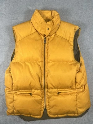 Chaleco con capucha amarillo Gap Alpine 317 Racing Series para hombre M Down Puffer Stow Away Foto 1 de 4