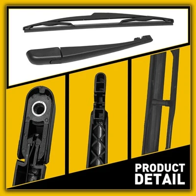 后挡风玻璃刀片雨刮器带臂适用于 2011 - 2019 年克莱斯勒 Town Country 道奇 — 第 1/4 张图片