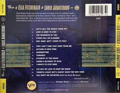 Ella Fitzgerald & Louis Armstrong – Best Of CD BRAND NEW FACTORY SEALED - Image 1 of 2