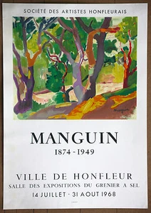 Henri Manguin Ville De Honfleur  Vintage Original Mourlot Stone Lithograph 1968 - Picture 1 of 1