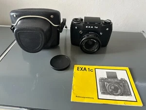 Exa 1c Kamera Schwarz Lichtschachtsucher Prismensucher Tessar 2,8/50 CARL ZEISS, - Bild 1 von 13