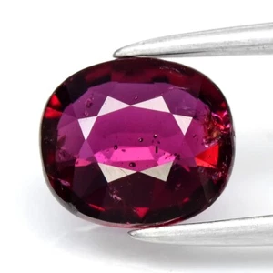 💎 1.22ct 6.8x6mm Cushion Natural Purplish Red Ruby - Unheated, Madagascar Gem - Picture 1 of 10