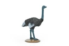Ostrich, Very Nice Plastic Reproduction,   Hand Painted     2 1/2"    F1084 B213