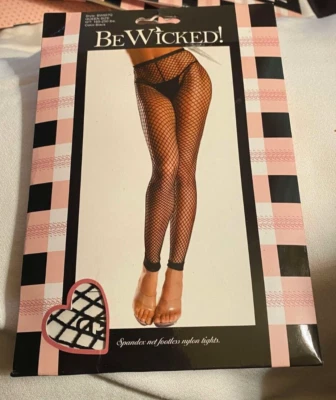 Medias de red sin pies Be Wicked Spandex Plus Queen OSFM Foto 1 de 2