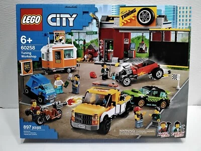 LEGO 60258 City Tuning Workshop - Sealed - Retired - Next business day shipping - Image 1 of 4