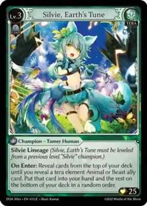 Silvie, Earth's Tune 12 Common Dawn of Ashes Alter Edition Grand Archive TCG - Picture 1 of 1