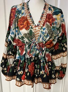 TALISMAN Cha Cha Cotton top Size small/medium NWT orig. $174 - Picture 1 of 7