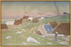 Island of Brehat Art Print – Henri Rivière – 1913 French Color Woodcut - Picture 1 of 2