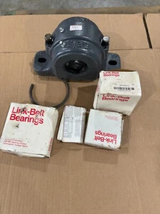 NEW LINK-BELT 2-7/16" PILLOW BLOCK BEARING PLB6839R / 22215LBK/W33/C3 & SEALS - Picture 1 of 12
