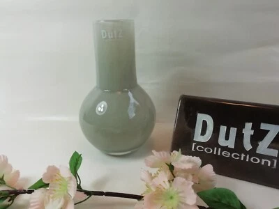 Dutz Vase Masa Taupe bauchig Glas rund 18 cm Blumen grau beige hals kugel - Bild 1 von 3