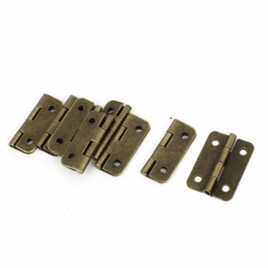 8 Pcs Bronze Tone Rotatable Drawer Dresser Door Hinges 3cm Long - Picture 1 of 2