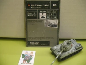 =Axis & Allies Miniaturen BASIS SET II IS-2 Modell 1944 mit Karte 10/45= - Bild 1 von 1
