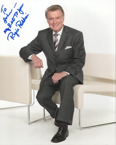 REGIS PHILBIN HAND SIGNED 8x10 COLOR PHOTO+COA        AWESOME POSE       TO JOHN Cover