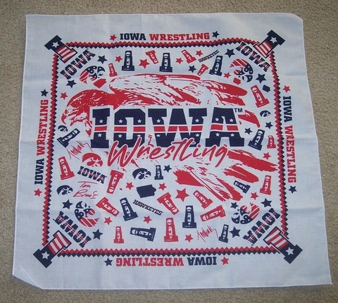 Iowa Hawkeyes Iowa Wrestling-- Wrestling Bandana--2022 Cover