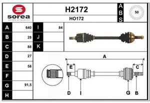 ⭐ Arbre de transmission SNRA H2172 HONDA CR-V I/CR-V I