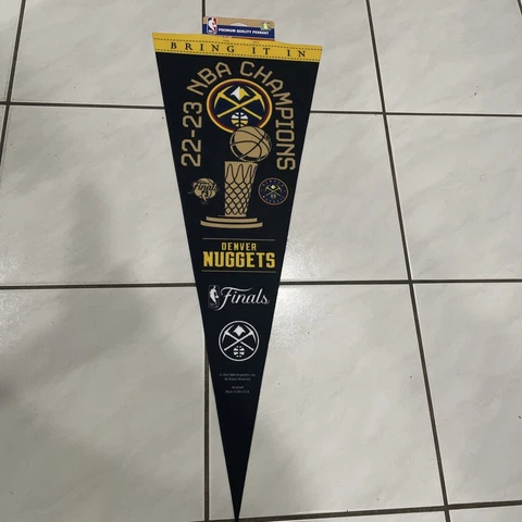 Denver Nuggets Champions Pennant 🔥🔥NBA 🔥🔥premium Wool 🏀🏀 Ready To Ship Cover