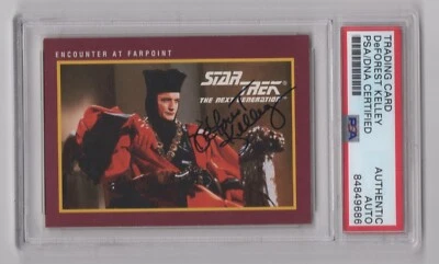DeForest Kelley 1991 Impel Star Trek 25th Anniversary #12 PSA/DNA Autograph Card - Image 1 of 2