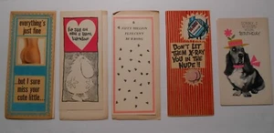 Lot of 5 Vintage HUMOROUS Greeting Cards - Picture 1 of 8
