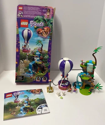 LEGO Friends Tiger Hot Air Balloon Jungle Rescue Emma 41423 Retired Set COMPLETE - Image 1 of 4