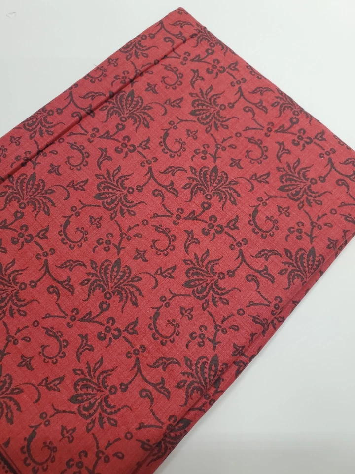 French General Red Floral Reproduction Moda Sew Quilt Craft OOP FAT QUARTER  - Image 1 of 1