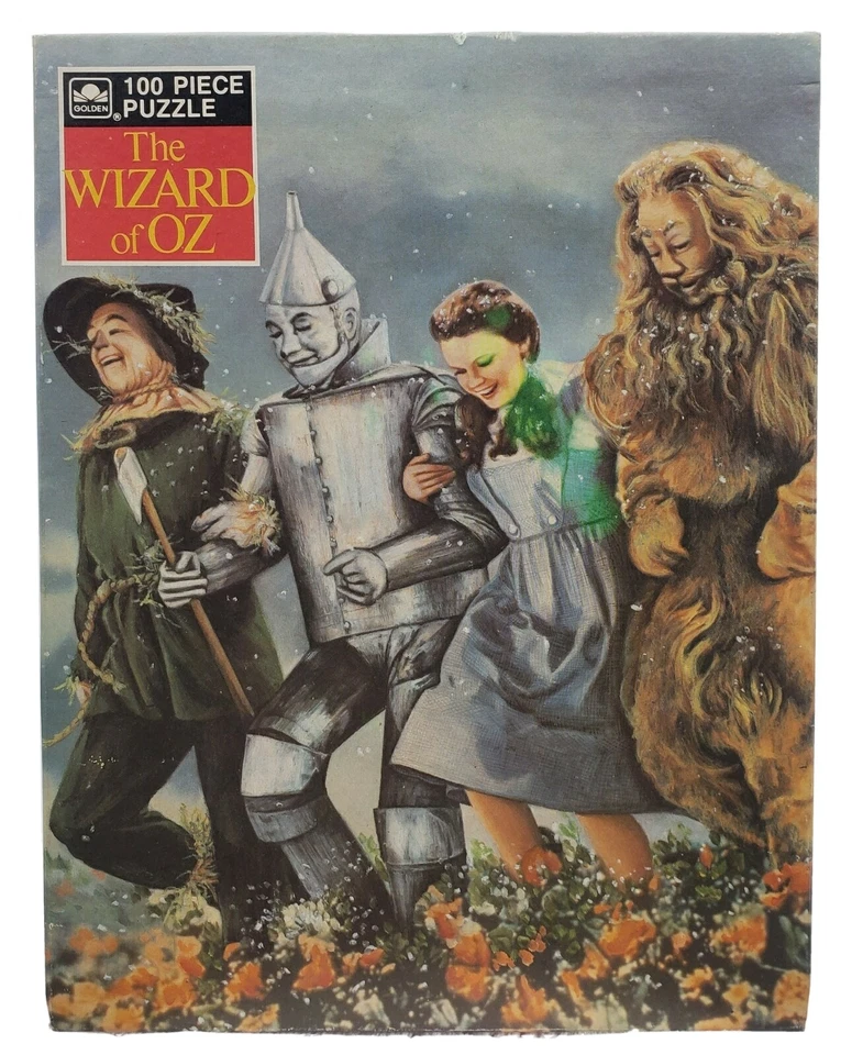 Rompecabezas dorado Mago de Oz 1988 No. 4605-49 nuevo precintado 100 piezas vintage Foto 1 de 4