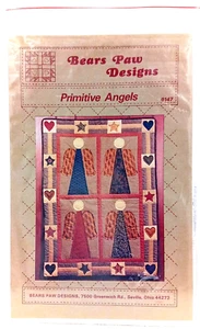 Bears Paw Designs Primitive Angels Uncut Sewing Quilt Pattern #9147 Vintage 1991 - Picture 1 of 3