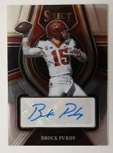 Brock Purdy Panini Select Draft (HSE) San Francisco 49ers Rookie Signatures Card - Picture 1 of 7
