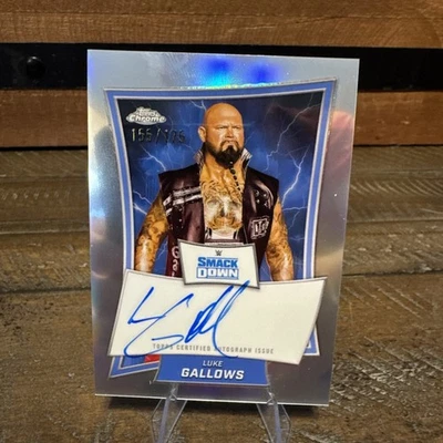 2025 Topps Chrome WWE Luke Gallows #BBA-LKE Blue Brand Autographs On Card Auto - Image 1 of 2