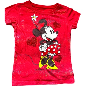 Walt Disney World Kinder T-Shirt rot Minnie Mouse Pailletten Jugend XS Disney Parks - Bild 1 von 8