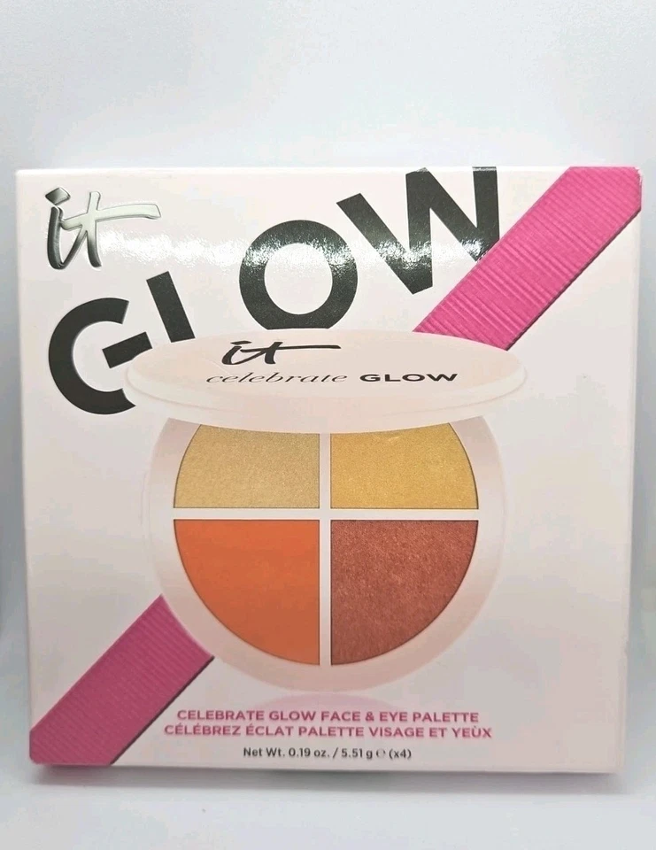 it Cosmetics CELEBRATE Glow Face & Eye Palette Blush & Highlighter New Boxed  - Image 1 of 4