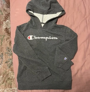 Champion Kids Boys Size 7/8 Gray Hoodie Sweatshirt - Picture 1 of 2