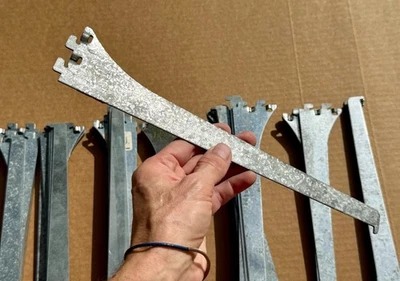 ⭕️ 12" UTILITY METAL SHELF BRACKET 40097 MADE IN USA – HEAVY DUTY WALL STANDARD - Image 1 of 4