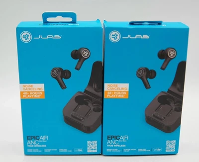2 Pack JLab Epic Air ANC Gen 2 Wireless Bluetooth Earbuds Active Noise Canceling - Image 1 of 3