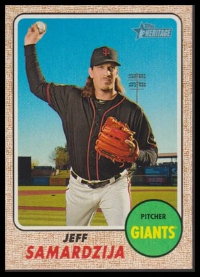 2017 Topps Heritage - Jeff Samardzija #121 - Image 1 of 2