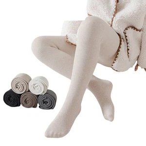 Baby & Girls Plain Tights Soft Touch Cotton Rich School Uniform Warm Thick - Picture 1 of 33