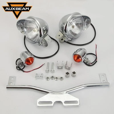Luz de punto de señal de giro de barra de paso para Kawasaki VN Vulcan 1500 1600 1700 Nomad Foto 1 de 4
