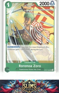 OnePiece TCG - Roronoa Zoro (Reprint) Near Mint or Better B2G1 - Bild 1 von 2