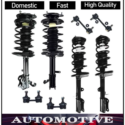 Puntales delanteros y traseros originales con barra estabilizadora para Toyota Corolla 1993-2002 garantía de por vida Foto 1 de 2