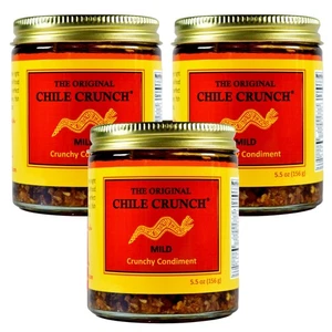 Chile Crunch - Un condimento crujiente todo natural picante (suave) - Paquete de 3... - Imagen 1 de 8