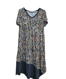 SOMA Women's Cool Nights Long Sleepshirt Short Sleeve Gown SZ M - Picture 1 of 5