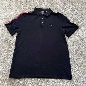 Polo Fernando Peña Platino Talla GRANDE 100% Algodón Negro Manga Corta Golf - Imagen 1 de 6