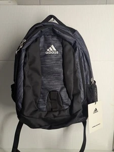 Mochila Adidas, Talla Perfecta, Mediana, Unisex! Black & Drk Heather Grey! NUEVO - Imagen 1 de 3