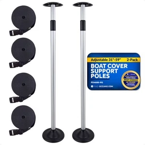 Boat Cover Support Pole System, Adjustable from 31" to 59", 2-Pack - Picture 1 of 8