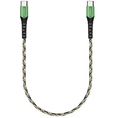 1FT Green USB C to USB C Cable Fast Charger for iPad Pro Air, iPhone 16 Pro Max - Image 1 of 4