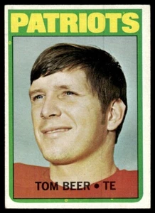 Topps Tom Beer 1972 New England Patriots #203 - Imagen 1 de 2