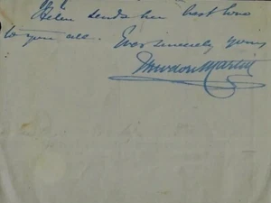 RAR!! "Schottischer Dichter des 19. Jahrhunderts" Theodore Martin signierte handsignierte Seite - Bild 1 von 1