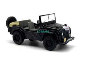 AUS 1:76 Black Austin Champ Military Vehicle ORV Model Diecast Metal Car - Picture 1 of 7