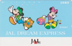 Télécarte JAPON  DISNEY - MICKEY  MINNIE en voyage  JAL JAPAN AIRLINES phonecard - Bild 1 von 1